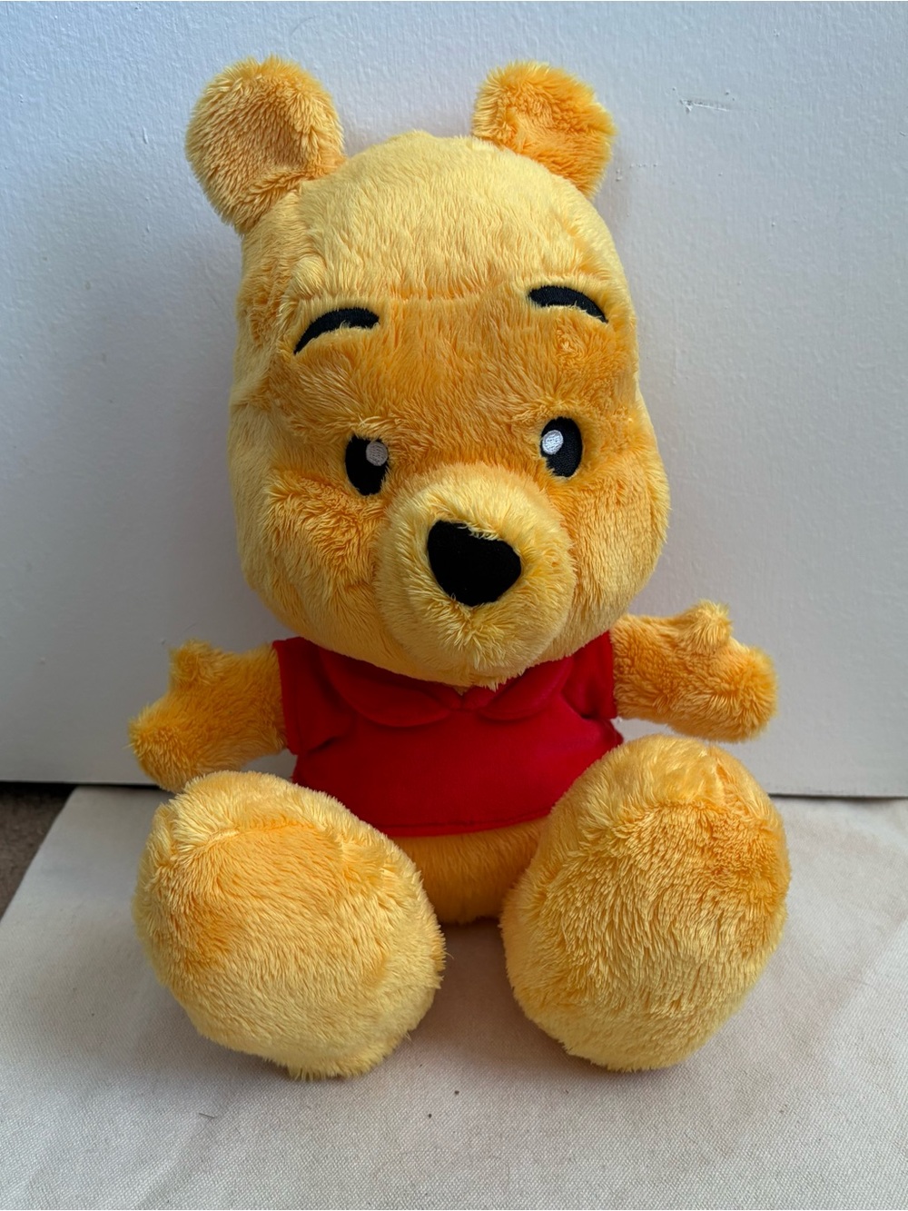 Disney Parks Disney Winnie the Pooh Big Feet Plush Toy with Red Shirt